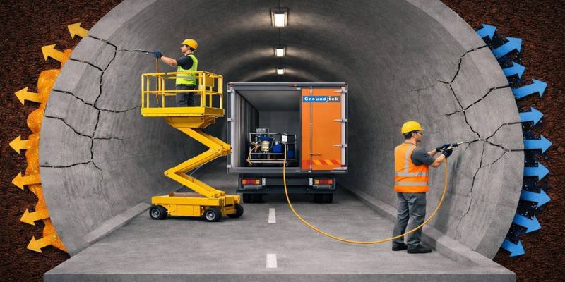 Technologie Groundtek: iniekcyjna hydroizolacja z geopolimerów Ground Fix